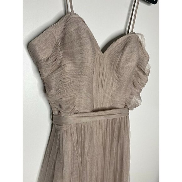 Wtoo By Watter Styles Bridesmaids Dress Size 10 Women's Style 00141 Mocha Blush - Picture 4 of 5